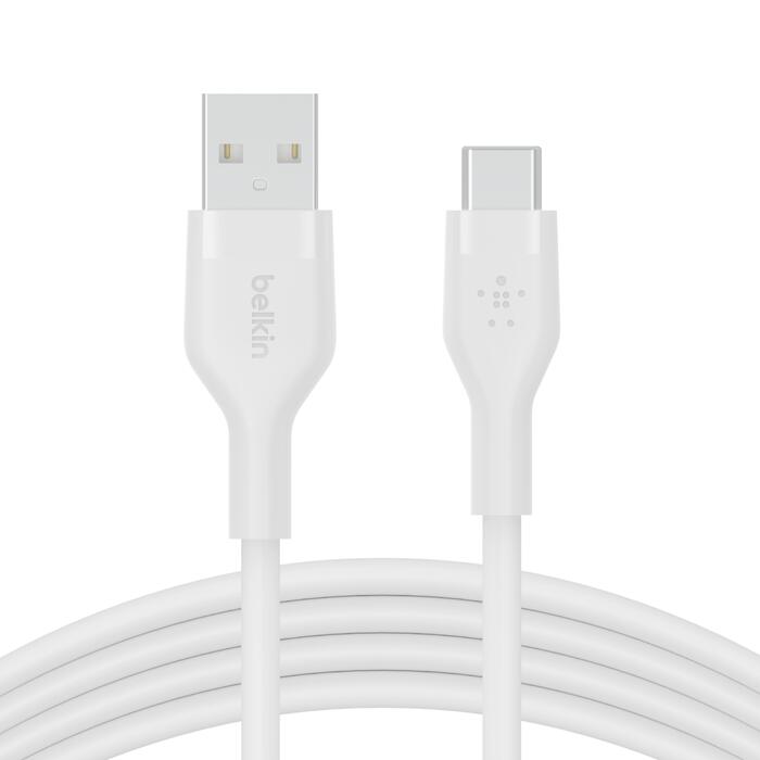 Belkin BoostCharge Flex USB-A auf USB-C Kabel (3m, Weiß) Belkin BoostCharge Flex USB-A auf USB-C Kabel (3m, Weiß)